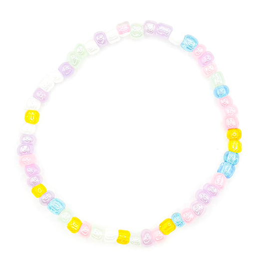 Pastel Rainbow Seed Bead Bracelet