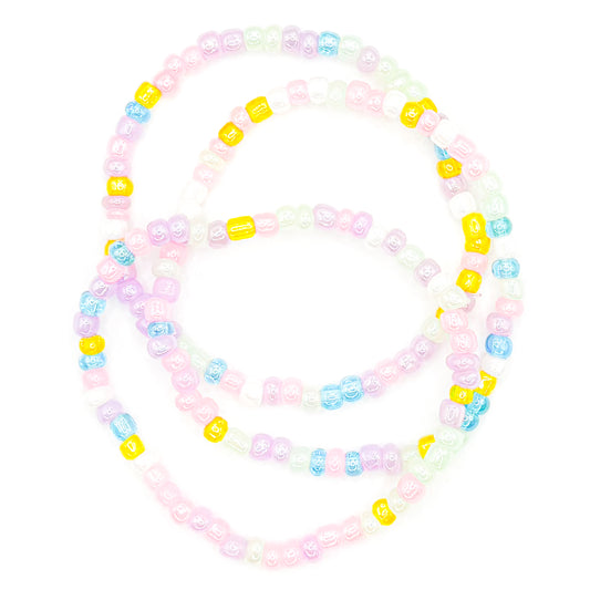 Pastel Rainbow Seed Bead Stackers (Set of 3)