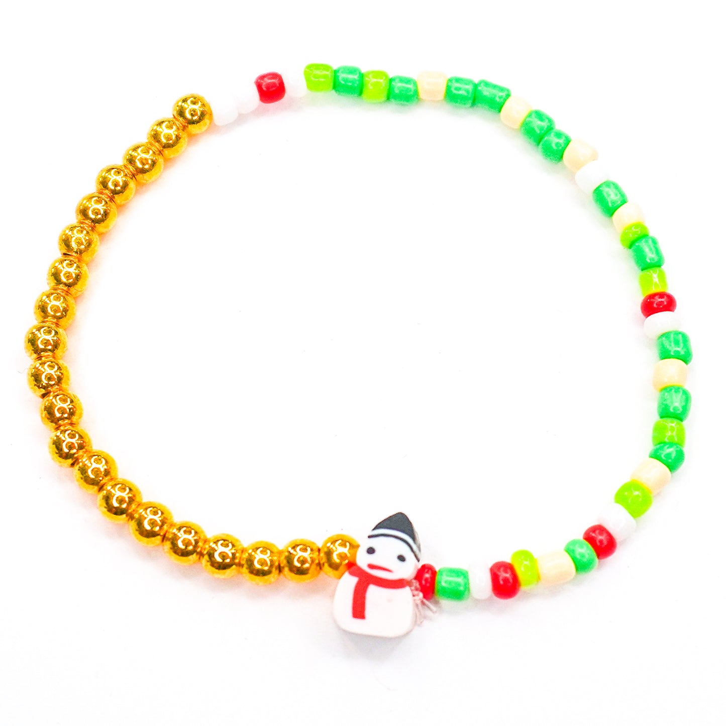 Simple Holiday Beaded Bracelet