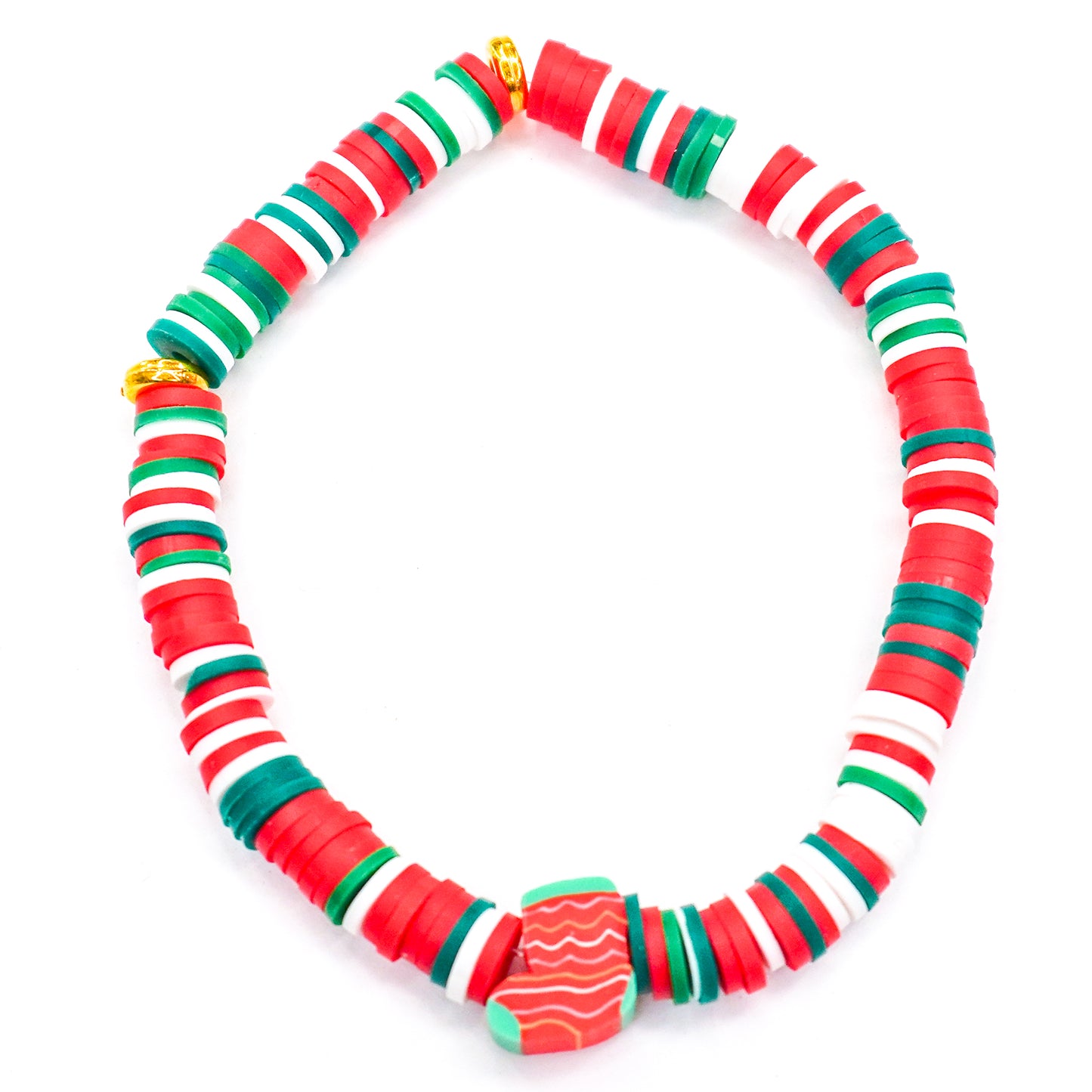 Holiday Stocking Beaded Bracelet