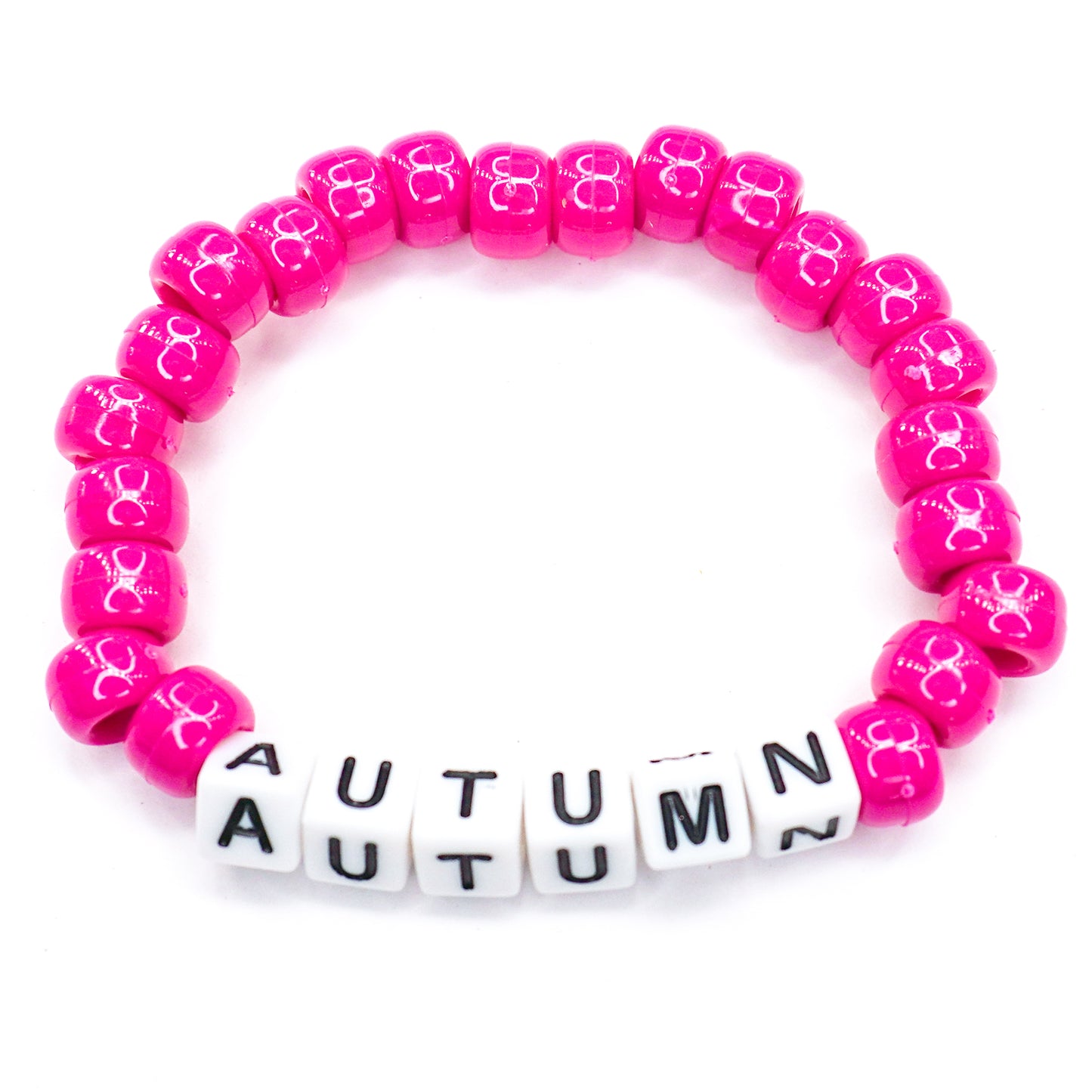 Magenta "Autumn" Beaded Bracelet