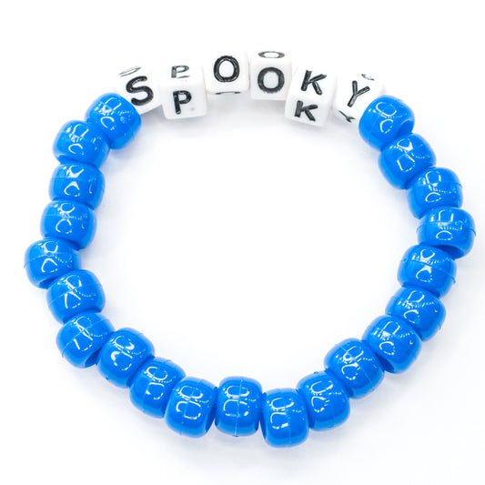 Blue "Spooky" Beaded Bracelet