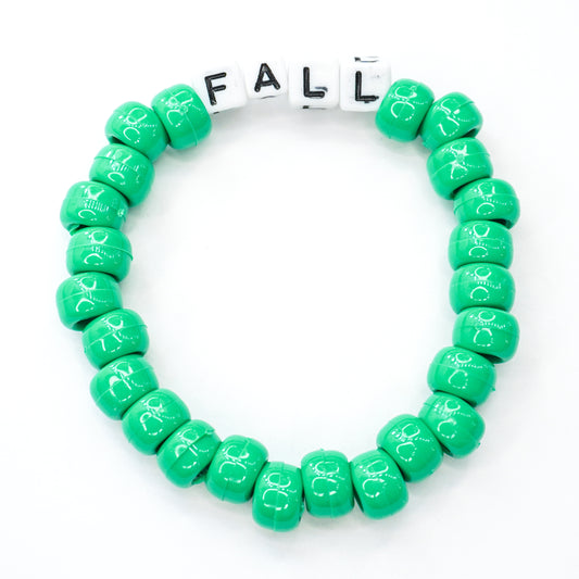 Green "Fall" Beaded Bracelet