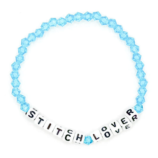 Blue "Stitch Lover" Bead Buddy Bracelet