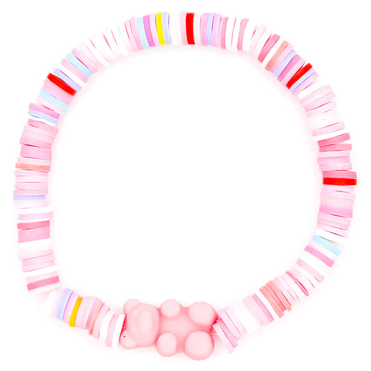 Light Pink Sugar Rush Clay Beaded Bracelet