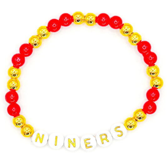 Niners Beaded Bracelet