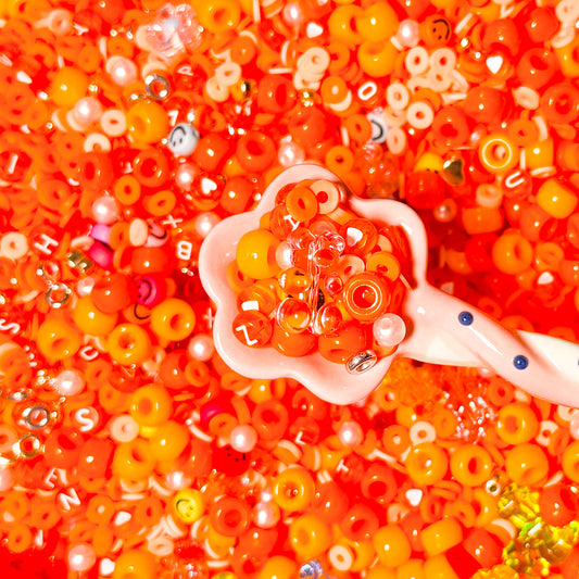 Orange Bead Confetti 9 Scoop Pack
