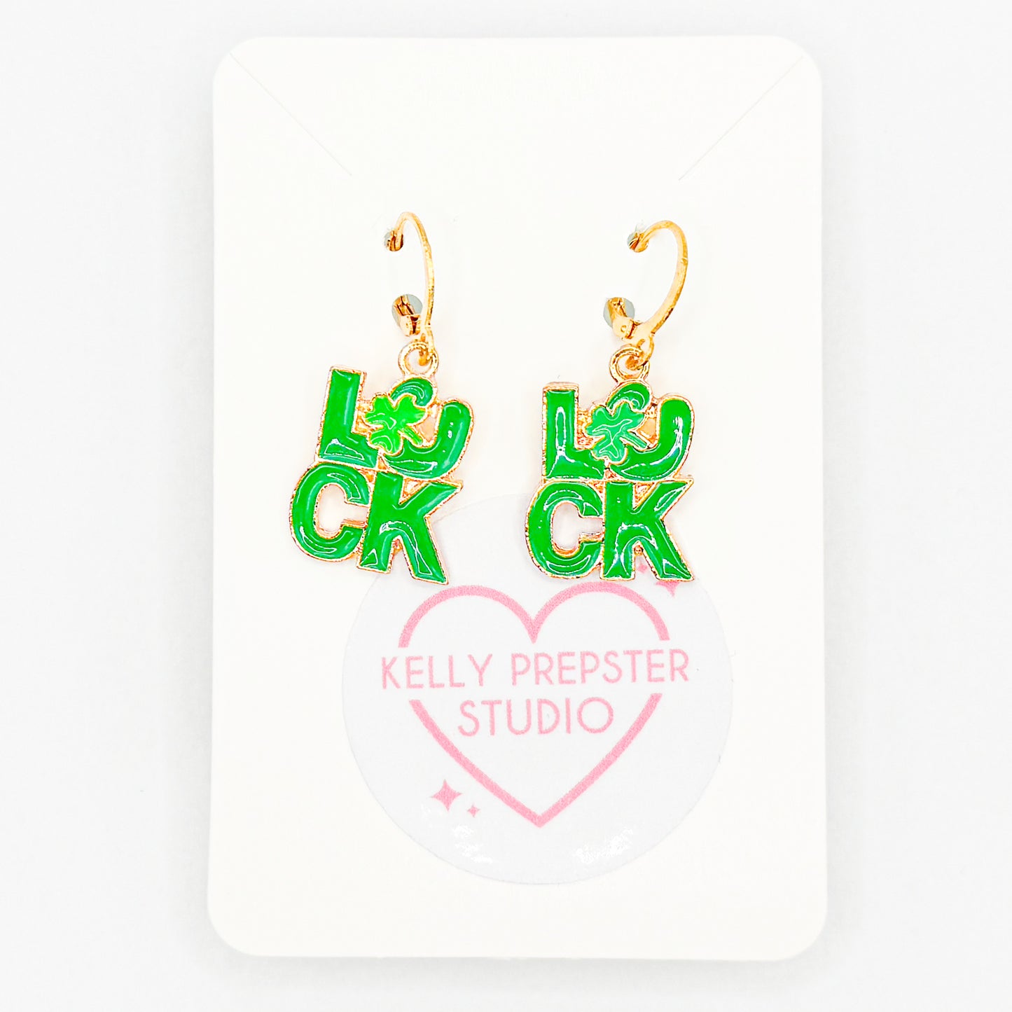 Feeling Lucky Huggie Earrings