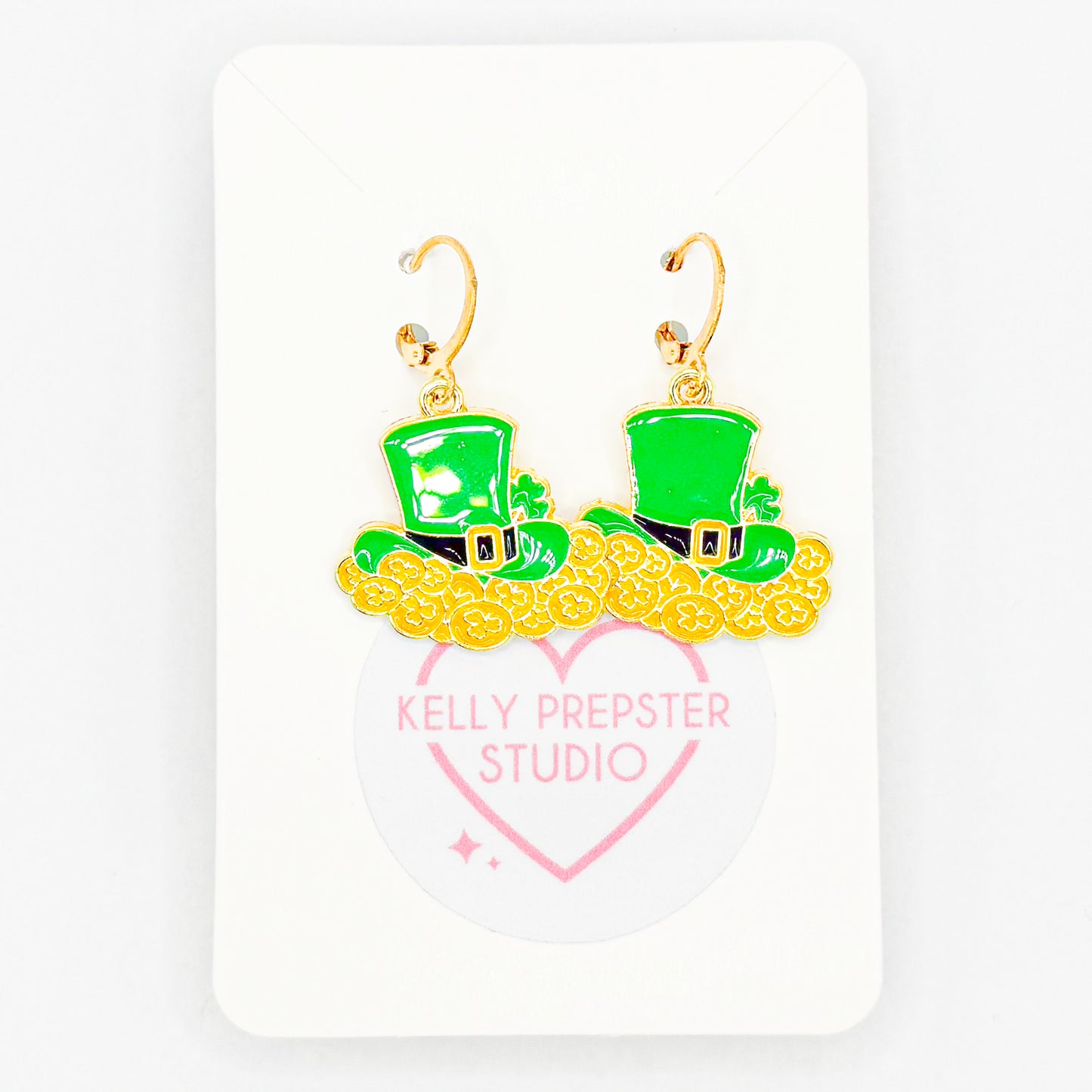 Pot of Gold Huggie Earrings