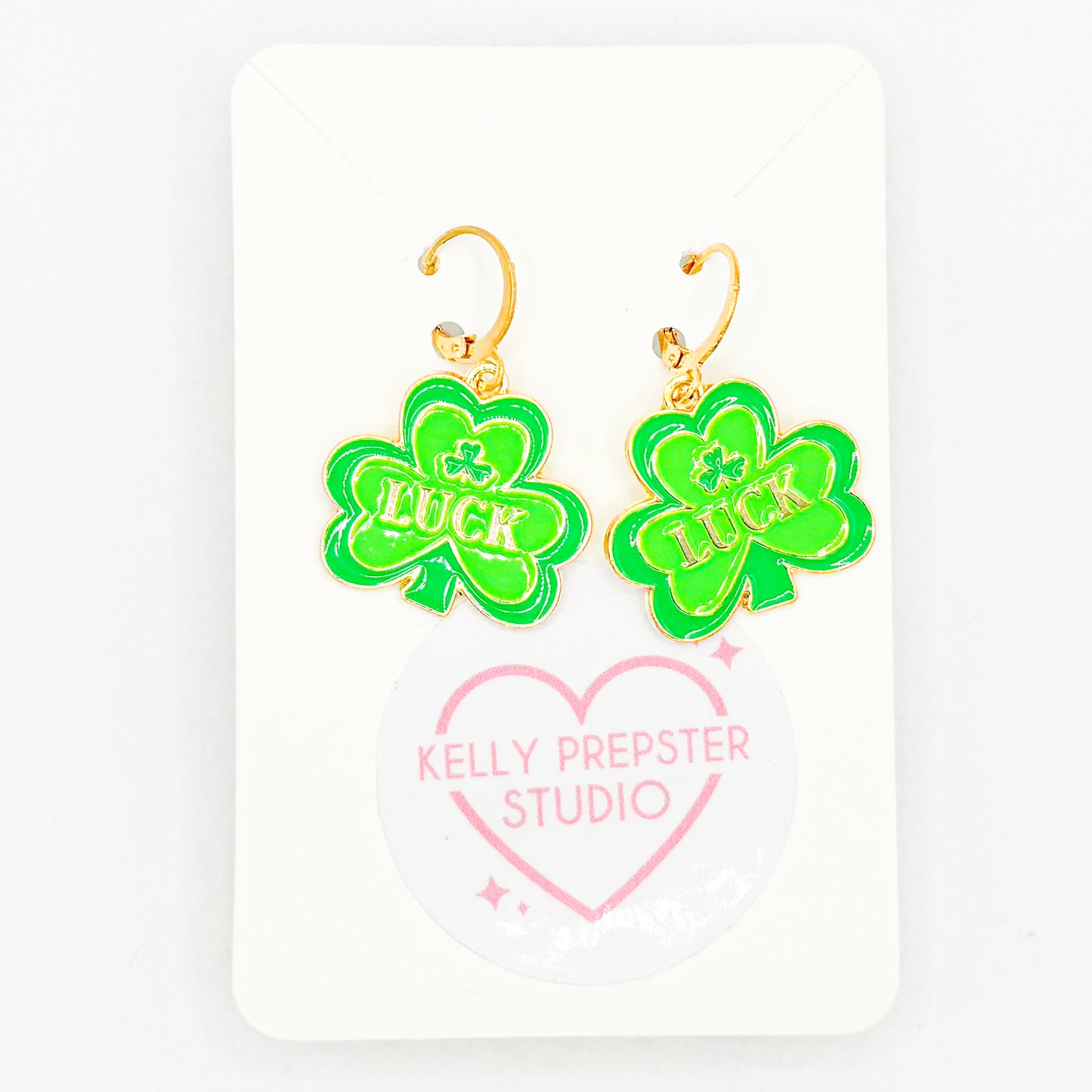 Feeling Lucky Huggie Earrings