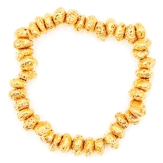 Gold Rock 5.0 Stacker Glass Beaded Bracelet