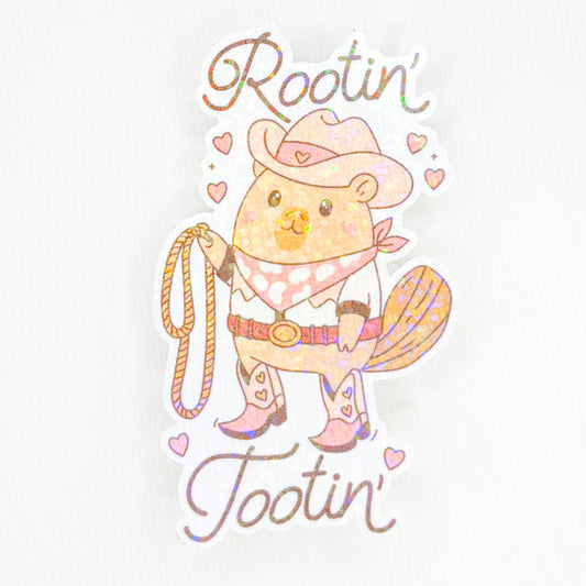 Rootin' Tootin' Holographic Sticker