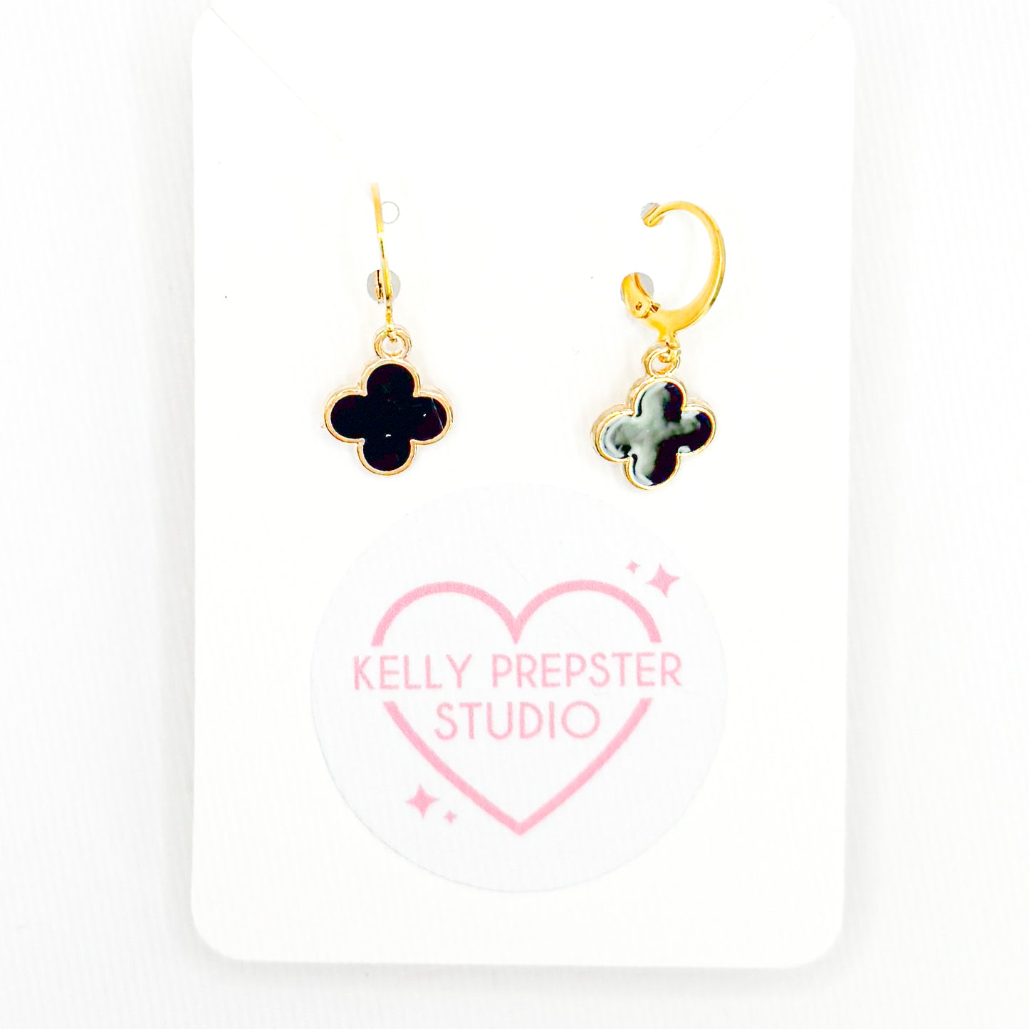 Preppy Sparkle Huggie Earrings