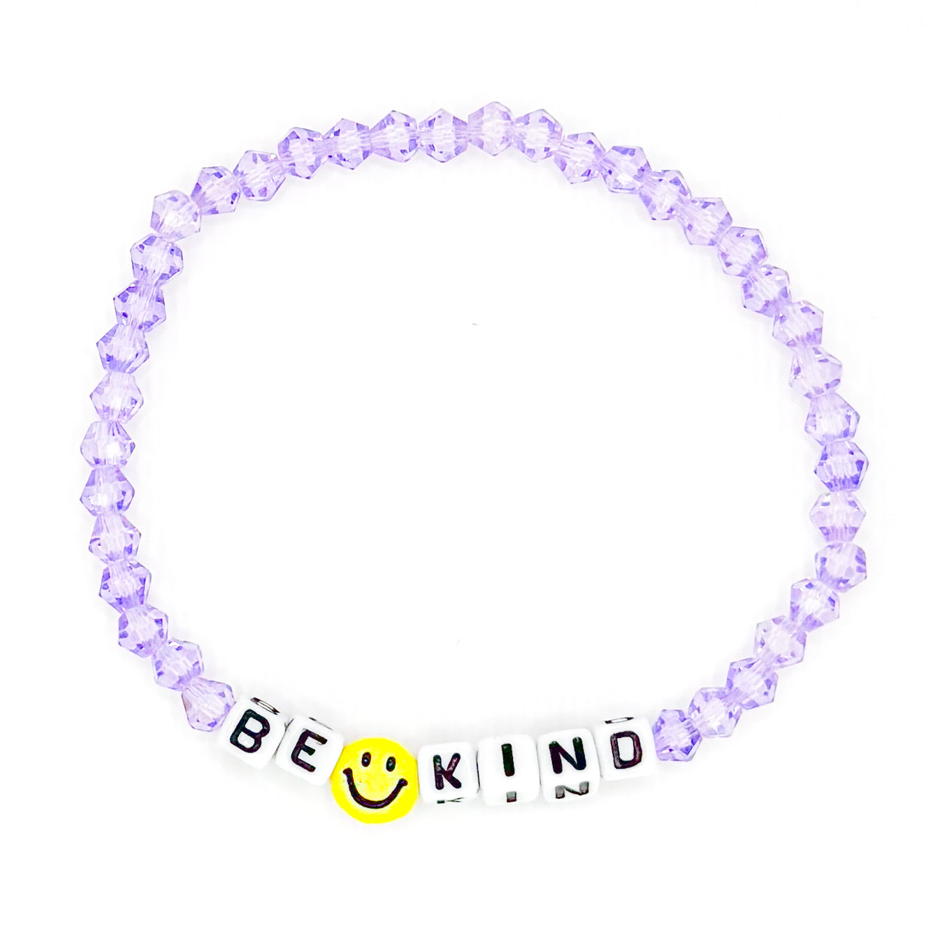 Purple "Be Kind" Bead Buddy Bracelet