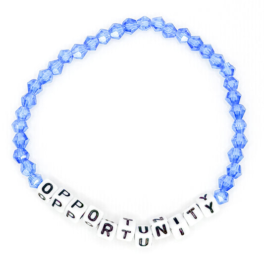 Blue "Opportunity" Bead Buddy Bracelet