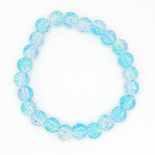 Clouds Glass Beaded Bracelet