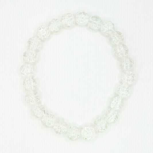 Clear Glass Beaded Bracelet