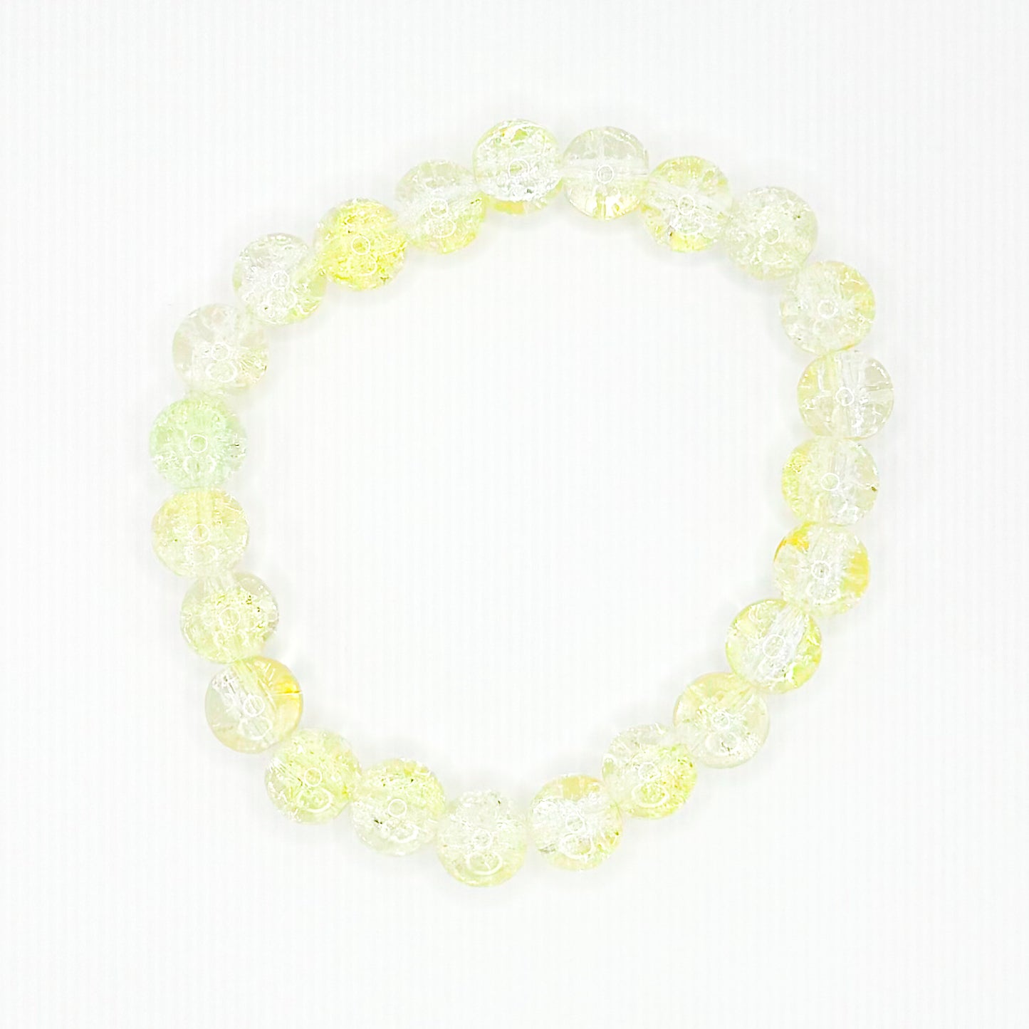 Yellow Glass Beaded Bracelet