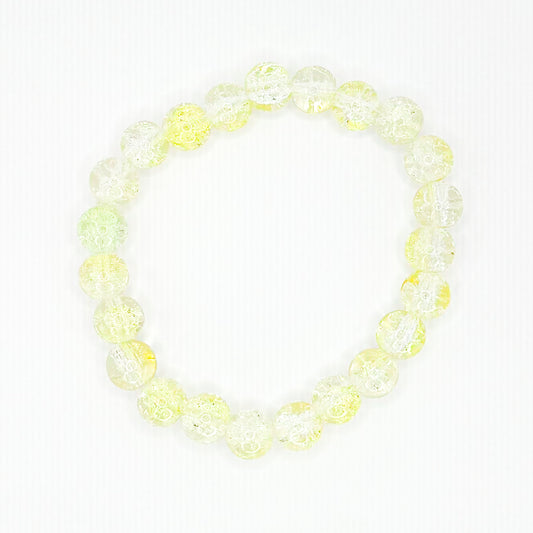 Yellow Glass Beaded Bracelet