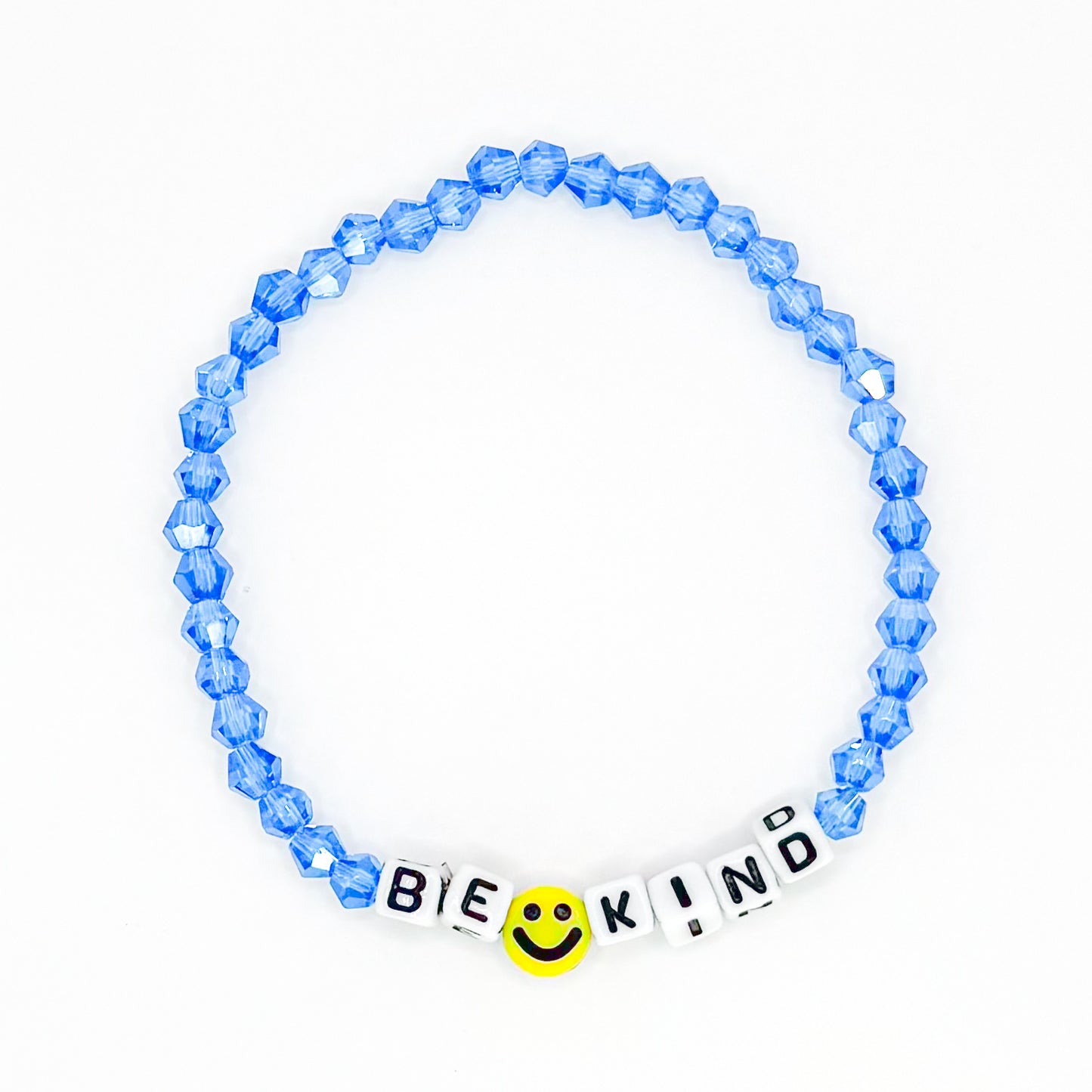 Blue "Be Kind" Bead Buddy Bracelet