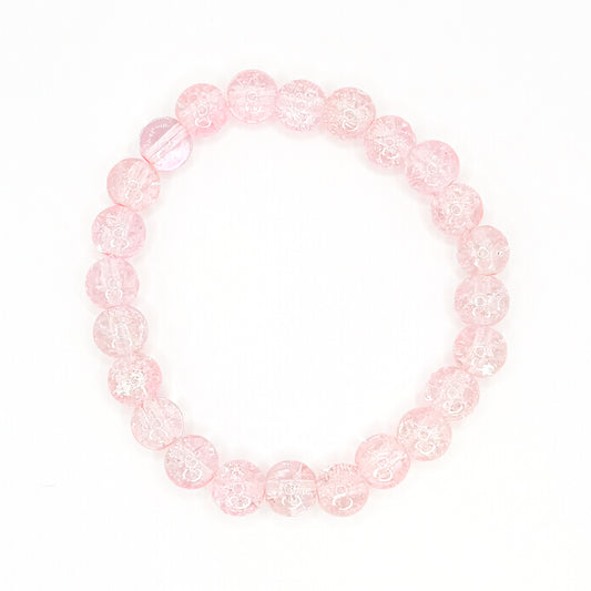 Venti Think Pink Glass Beaded Bracelet