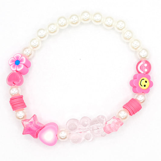 Sweet Pink Beaded Bracelet