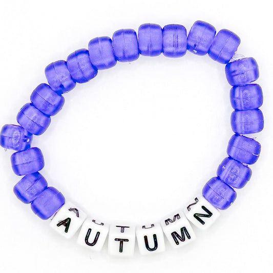 Purple "Autumn" Beaded Bracelet