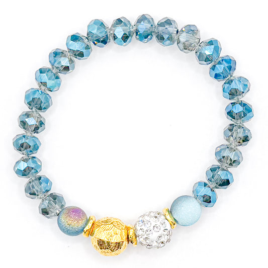 Underwater Gem 2.0 Glass Beaded Bracelet