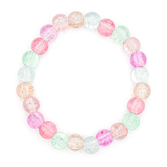 Sherbet Glass Beaded Bracelet