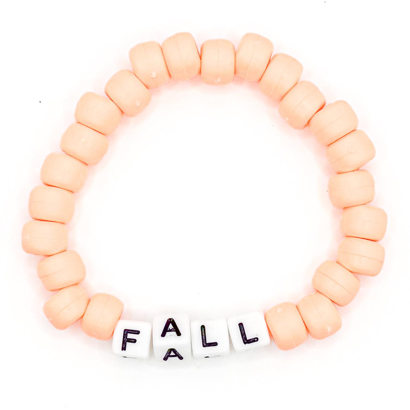 Orange "Fall" Beaded Bracelet