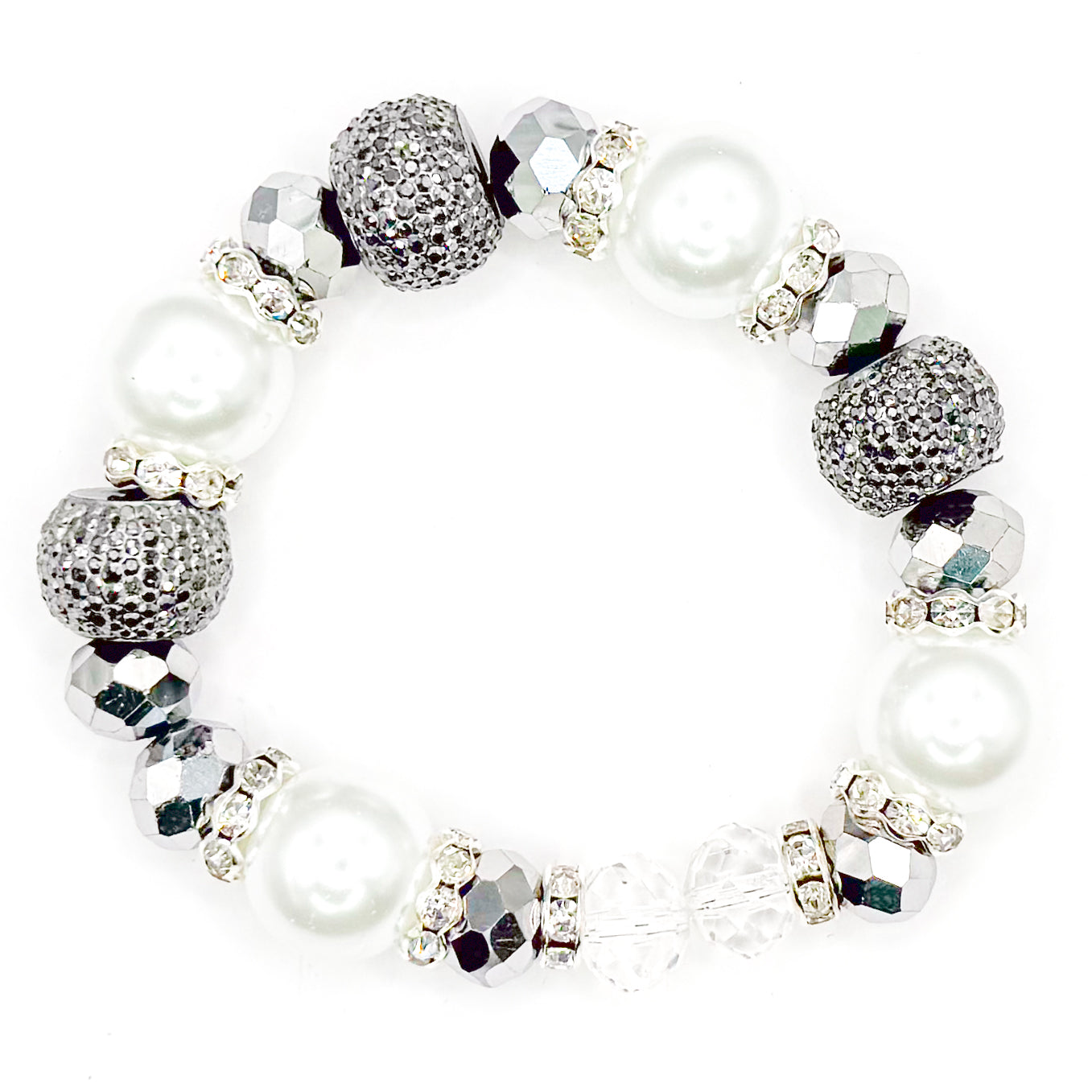 Classy Rocks Glass Beaded Bracelet