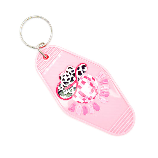 Pink "Rodeo Queen" Keychain