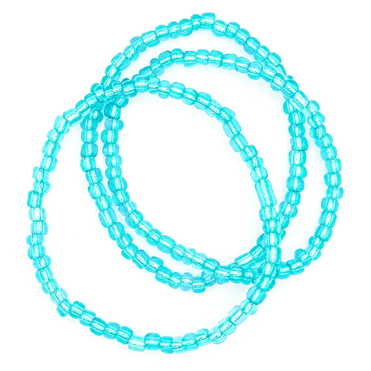 Teal Seed Bead Stackers (Set of 3)