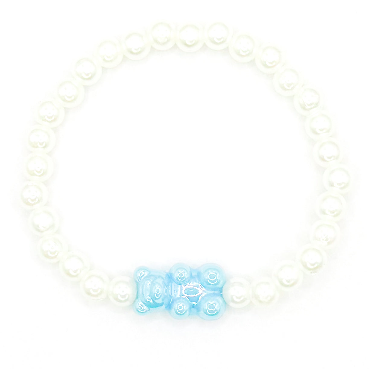 Blue Sugar Rush Pearl Beaded Bracelet