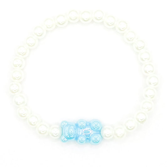 Blue Sugar Rush Pearl Beaded Bracelet