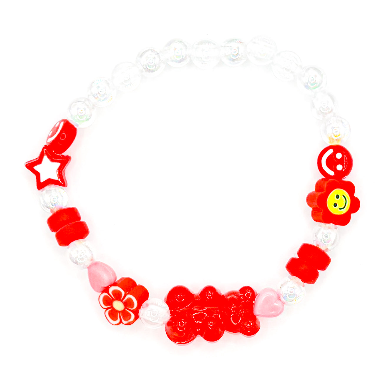 Sweet Red Beaded Bracelet