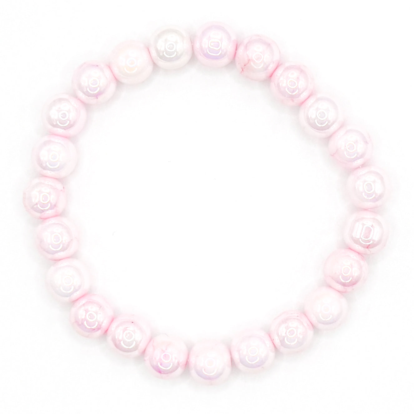 Pink Marble 2.0 Stacker Beaded Bracelet