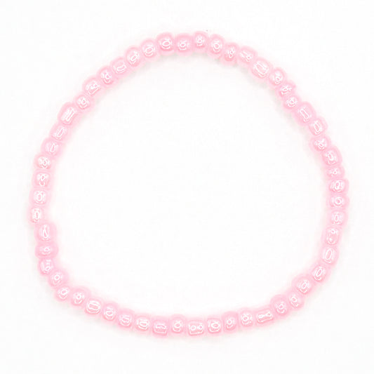 Preppy Pink Seed Bead Bracelet