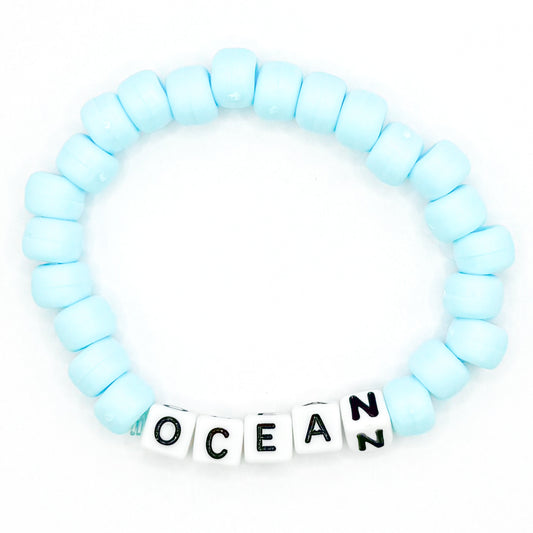 Blue "Ocean" Beaded Bracelet