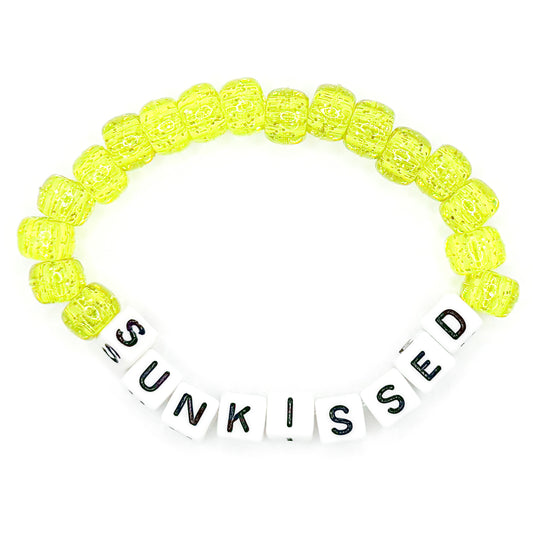 Yellow "SunKissed" Beaded Bracelet