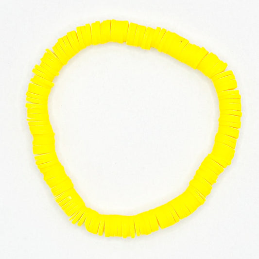 Yellow Clay Beaded Bracelet