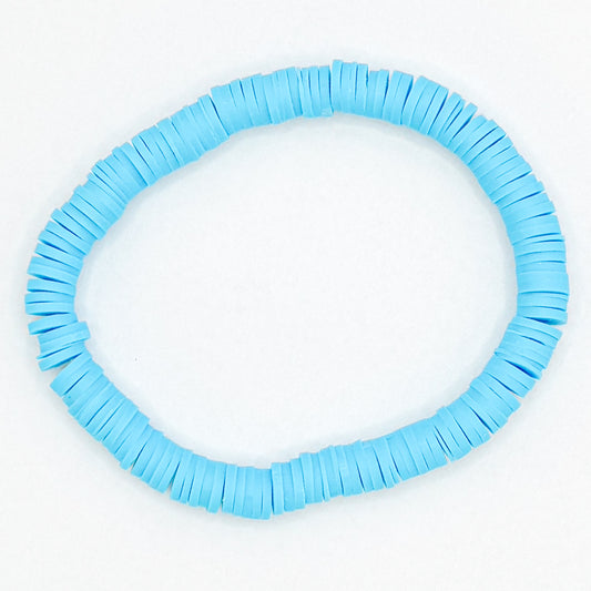 Blue Clay Beaded Bracelet