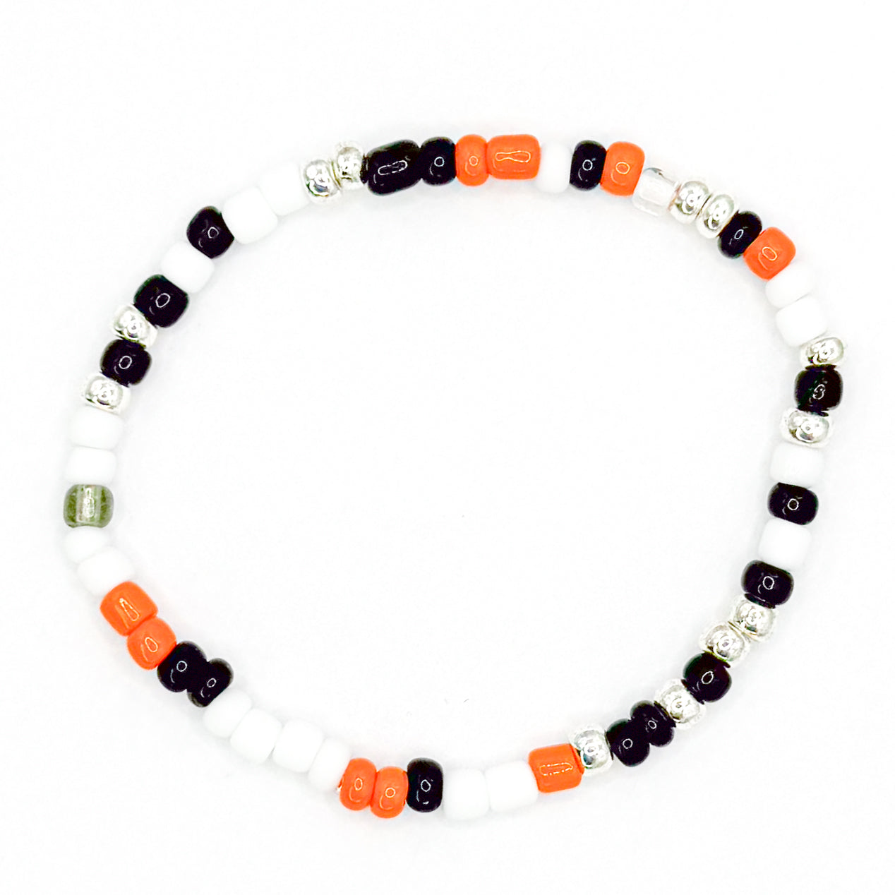 Halloween Seed Beaded Bracelet