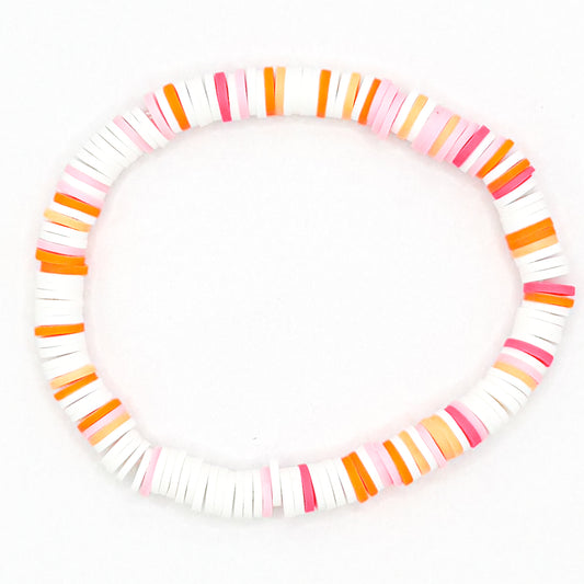 Summer Confetti Clay Beaded Bracelet