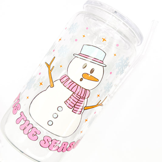 Tis The Season Snowman Cup - 16oz