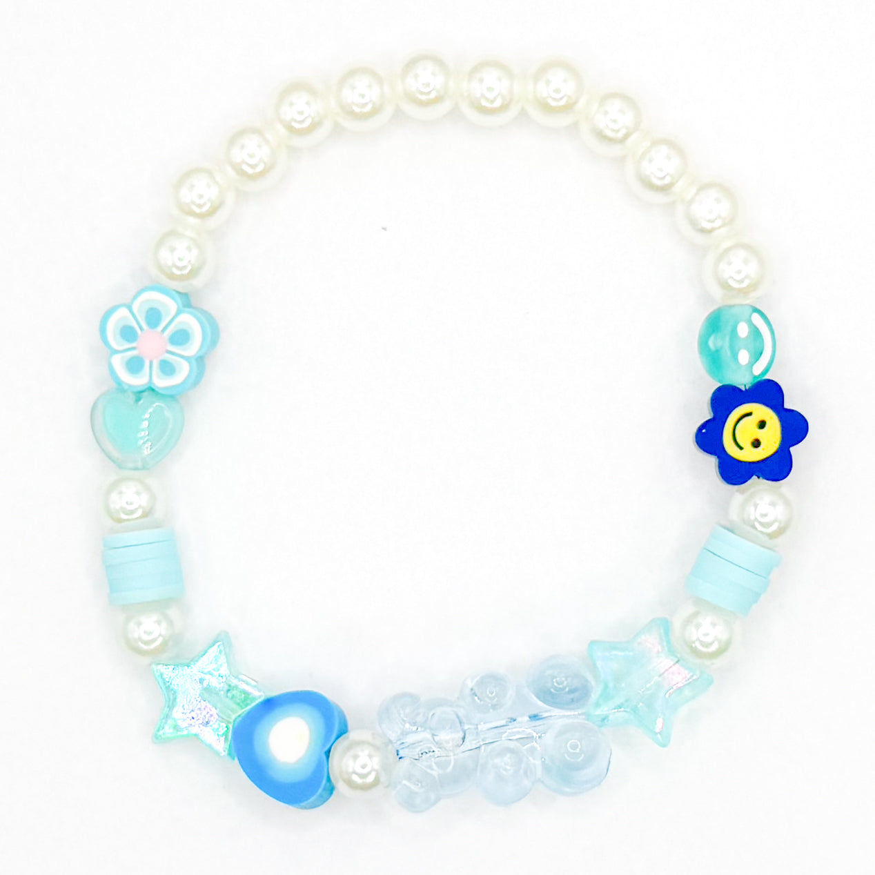 Sweet Blue Beaded Bracelet