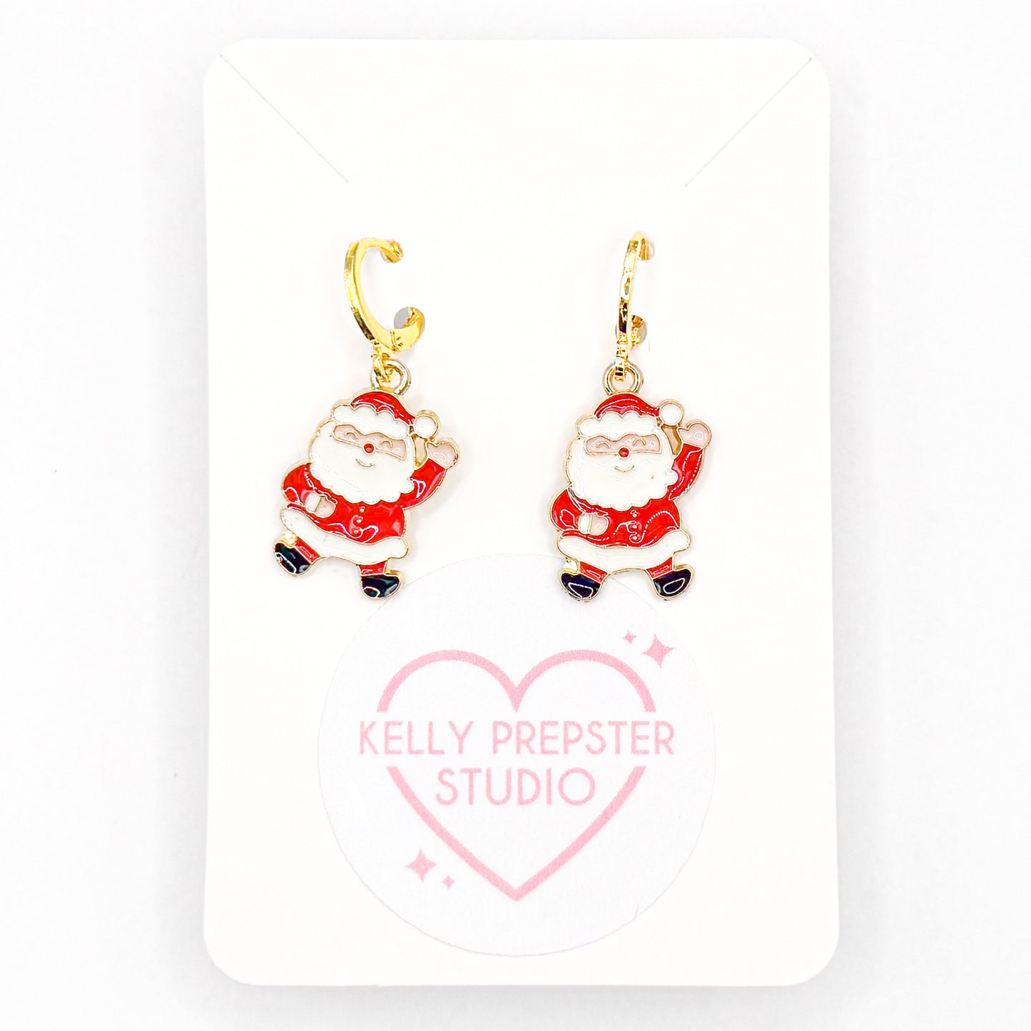 Santa Huggie Earrings