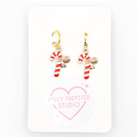 Candy Cane 2.0 Huggie Earrings