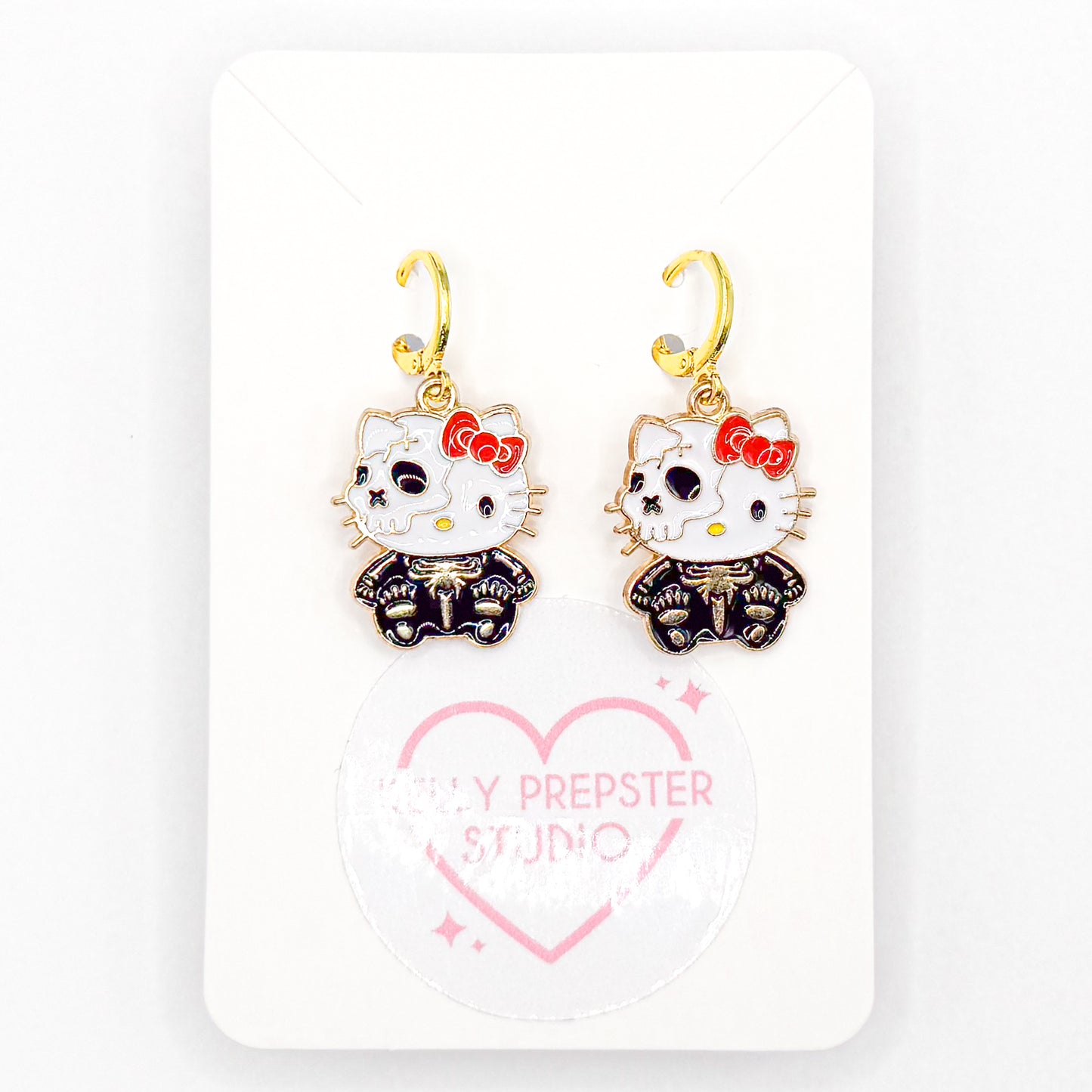 Spooky Kitty 1.0 Huggie Earrings