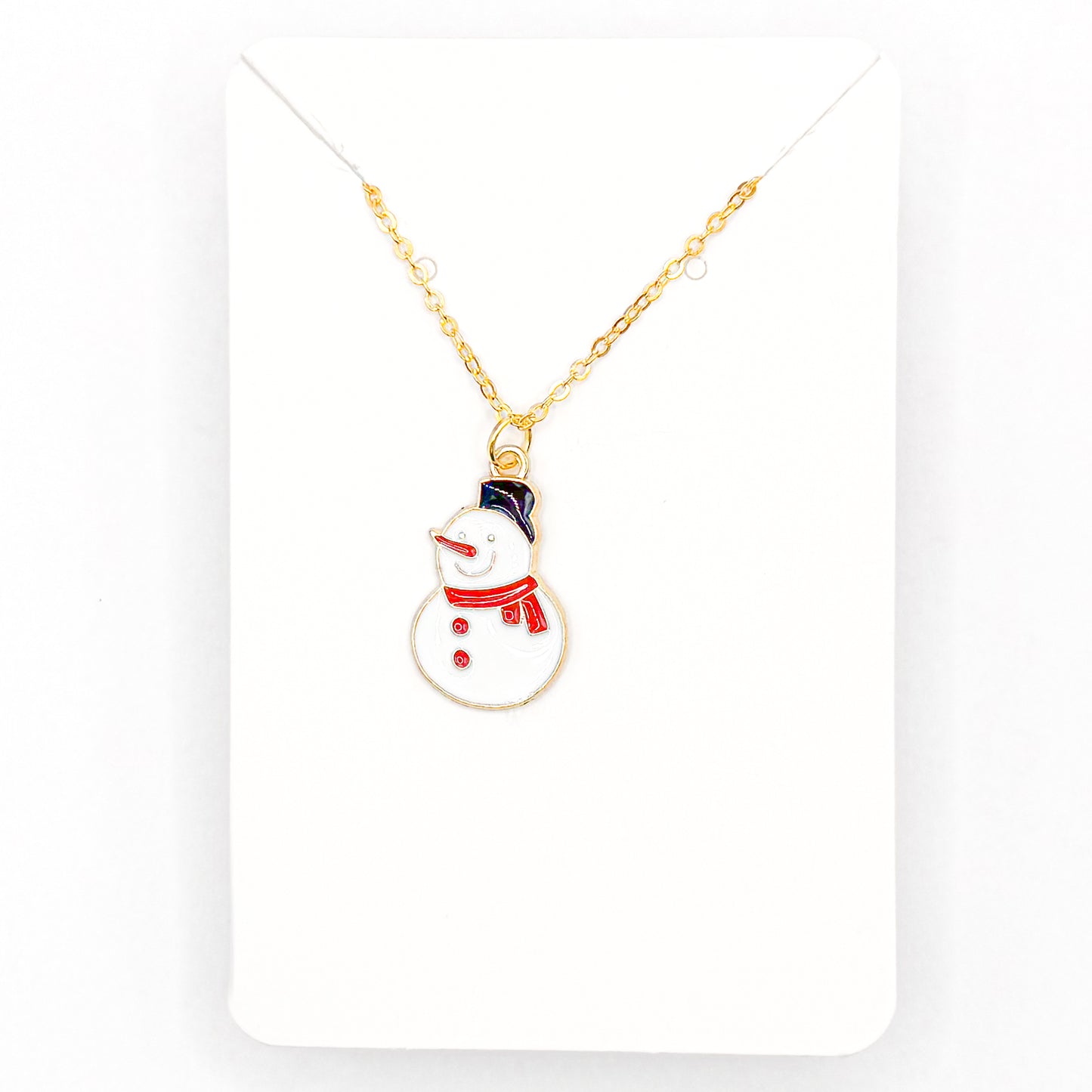 Festive Snowman Necklace